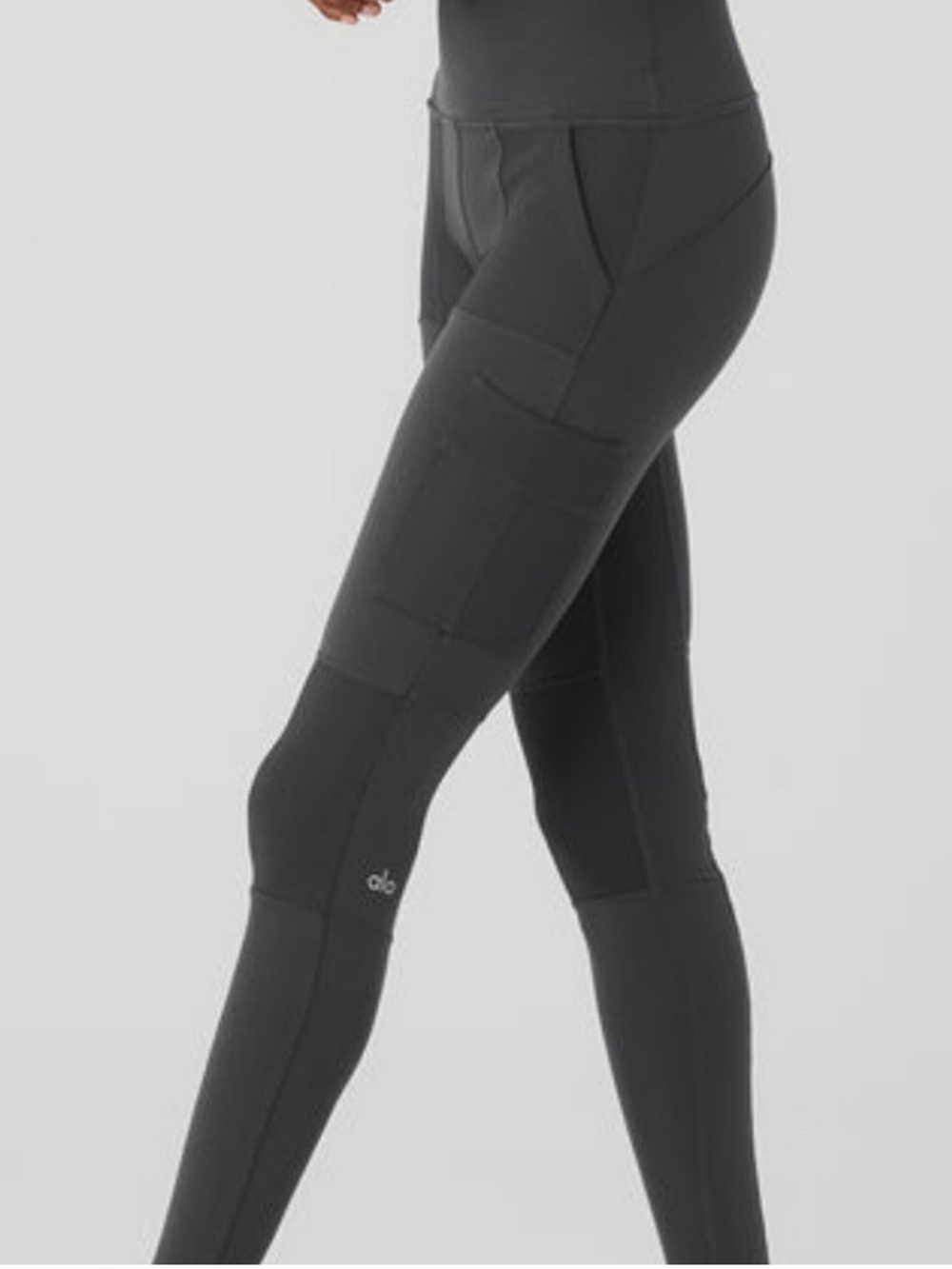 ALO Yoga High-Waist Dark Gray cargo Leggings
